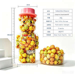 Popcorn géant en forme d'ours mignon 280g, céréales croustillantes pour les enfants, cadeaux de fête, cadeaux de carnaval, friandises pour les soirées cinéma - Product Image 3