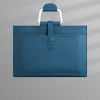 Maletín de Negocios Moderno, Gran Capacidad, Impermeable, Ligero, Bolsa para Documentos, Organizador de Archivos, Maletín para Portátil, Cuero PU, Oficina