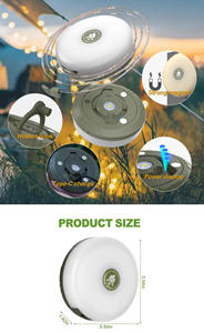 Portable Rechargeable LED <b>Magnetic</b> Tent <b>Light</b> Durable ABS Body Waterproof Adjustable Warm White/Changeable Outdoor Camping - Product Image 2