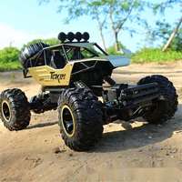 Voiture Télécommandée 4x4 RC en Alliage Plastique 1:12 1:16 avec Lumières LED 2.4G Buggy Tout-Terrain Garçons Jouets pour Enfants