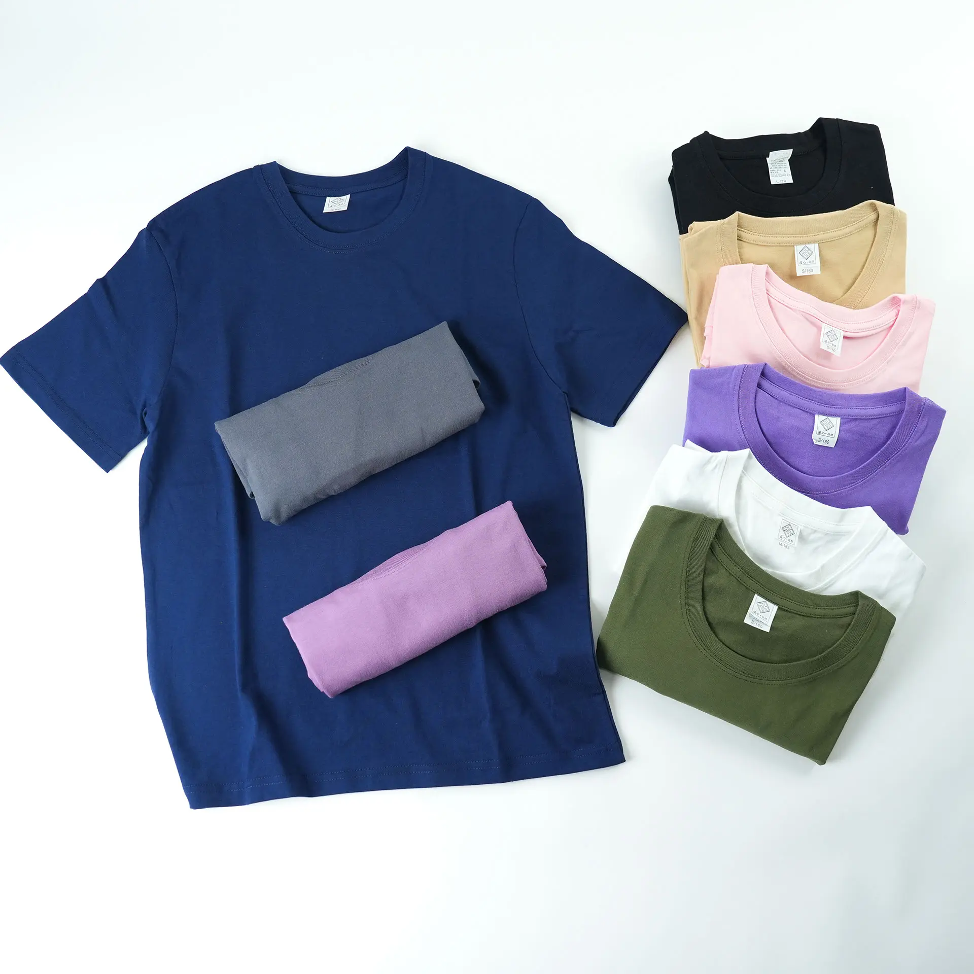 Mannen Dikke T-Shirts Custom Logo 100% Katoen Kleurrijk Design Heren Blanco T-Shirt Oversized 200gsm Mode T-Shirts