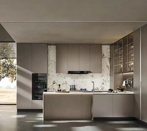 Meubles de <span class=keywords><strong>cuisine</strong></span> modernes et minimalistes en contreplaqué sur mesure avec îlot de rangement et comptoir - Product Image 2