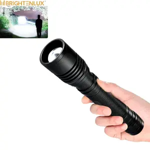 Custom Logo Hand Zoom High Power Torch Light Led Flashlight Long Range Powerful Super Bright Powerful Led Flashlights Torches