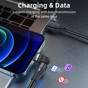 Cable Magnético <span class=keywords><strong>USB</strong></span> <span class=keywords><strong>3</strong></span> en <span class=keywords><strong>1</strong></span> de 540 cm, Cable de Carga Rápida en Forma de L y Recto, Cable de Datos <span class=keywords><strong>USB</strong></span> 3A para Android Tipo C y iPhone - Product Image 5