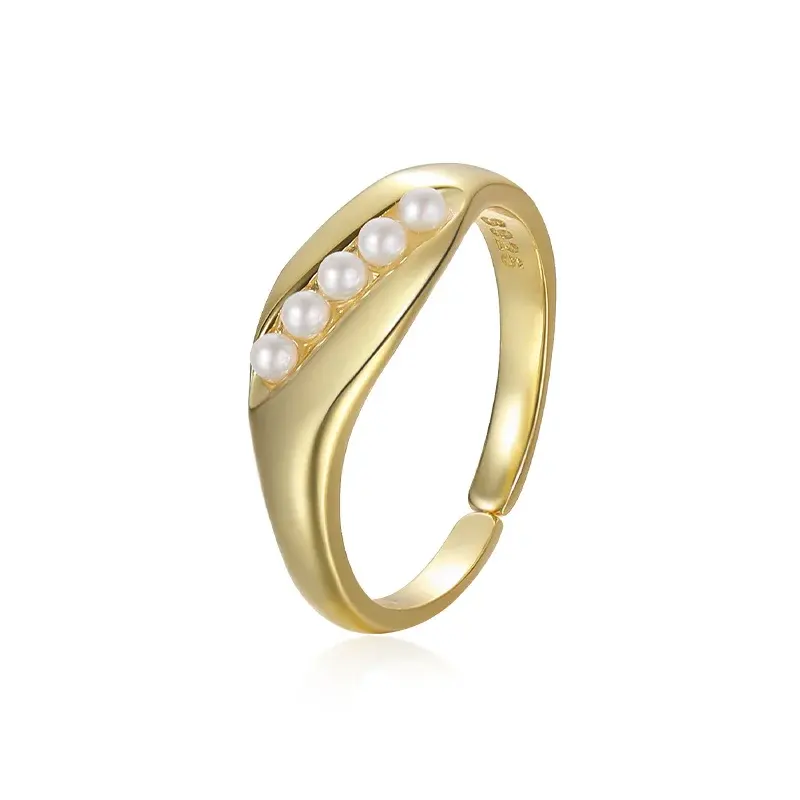 Damila-gargantilla de perlas naturales para mujer, collar, plata 925, oro de 18K, joyería