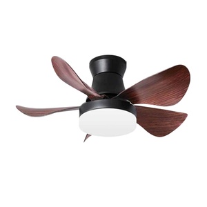 Ventilateur de 28 pouces, avec éclairage et variateur de vitesse à distance, moteur DC réversible, pales en ABS ; adapté aux chambres et aux salons - Product Image 1