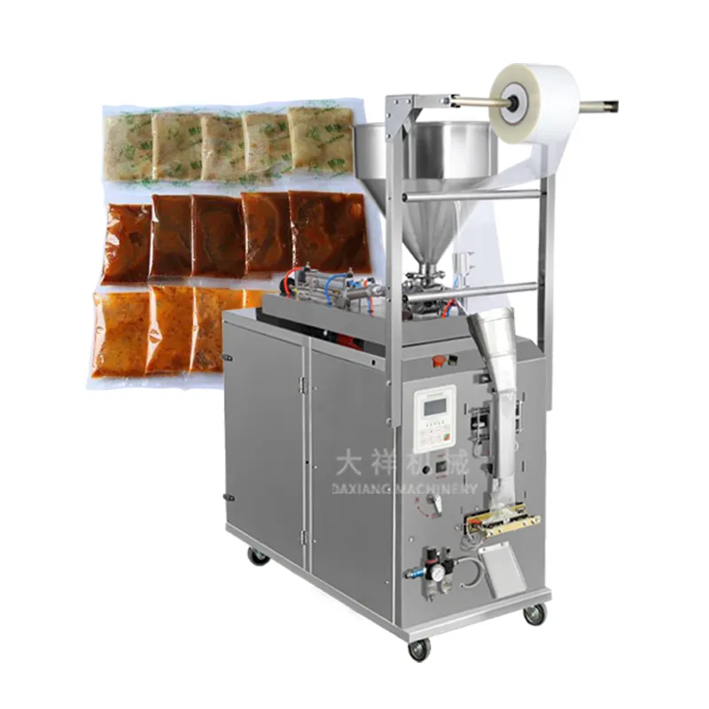 DZD-220JB Autom Liquid Paste Packet Sachet Pouch Bagging Selagem Sauce Ketchup Enchimento Shampoo Sachet Packing Machine