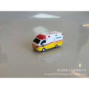 รถของเล่นรถพยาบาล การ์ตูน พลาสติก ทนทาน อุปกรณ์ตกแต่งโต๊ะ - Product Image 4