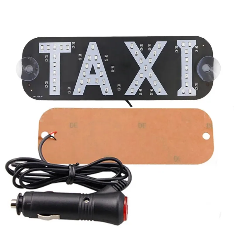 1 шт. светодиодная табличка «Такси» номерной знак света автомобиля лобового стекла автомобиля индикатор внутри лампы сигнальные огни лобовое стекло лампы 12V