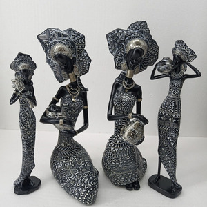 Figurita de resina de arte africano americano al por mayor - Product Image 3