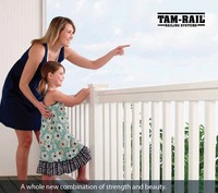 Balustrades et mains courantes en vinyle Fentech durables et faciles à installer, garde-corps en PVC pour villa et maison