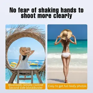 Trípode Inalámbrico con Luz y Control Remoto, Extensible, para Transmisión en Vivo desde Móviles - Product Image 6