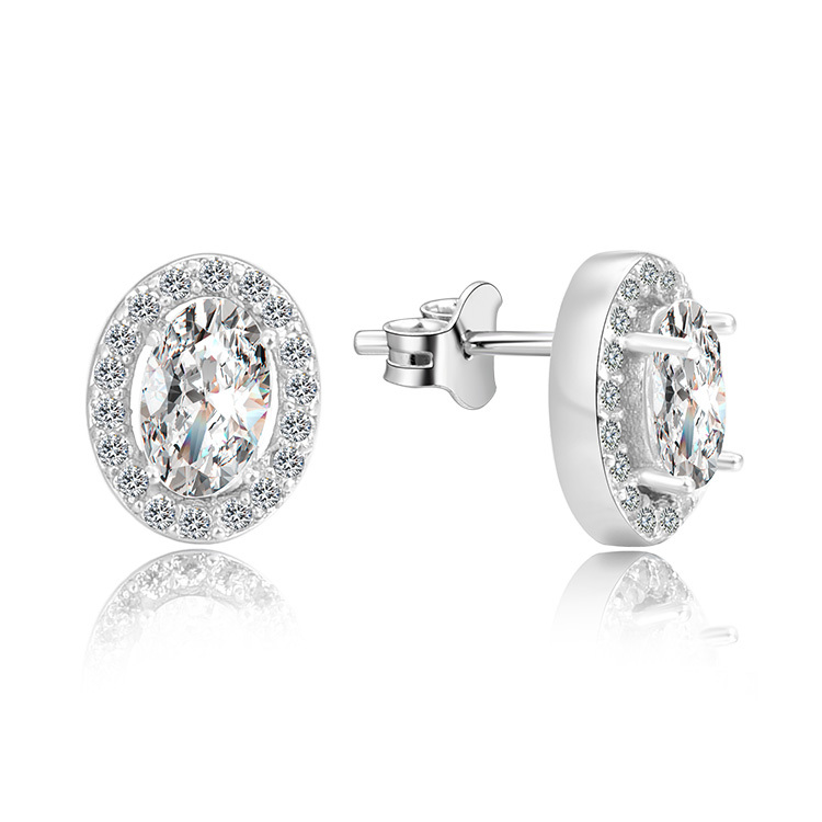 Elegant Gra Moissanite Jewelry Earrings 925