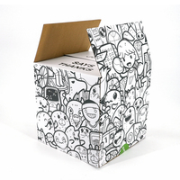 Caja de Cartón Corrugado para Envíos, con Forro de Esponja, Laminación Mate Colorida, Logotipo Personalizado al por Mayor, Resistente para Cómics