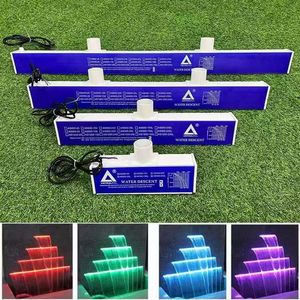 Yüzme Havuzları için Akrilik Şeffaf Şelale Akışı 30/60/90cm 2mm Kalınlık AC12V LED RGB Seçenekleri - Product Image 3