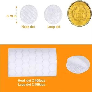 Points adhésifs carrés en nylon transparent robuste pour bricolage, auto-adhésifs blancs, pour décorations de classe, bureau et maison, vente en gros - Product Image 2