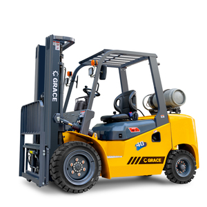 Forklift LPG Propana Cina Transmisi Hidrolik Otomatis 4 Roda Forklift 3 Ton 5 Ton GLP Tiang 3 Tingkat Forklift Bensin dan Gas - Product Image 1