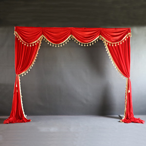 Nuovo Fondale <span class=keywords><strong>per</strong></span> Matrimoni in Stile Cinese, Drappeggio in Velluto <span class=keywords><strong>per</strong></span> Cerimonie di Apertura, Celebrazioni di Compleanno, Tenda da Palcoscenico <span class=keywords><strong>per</strong></span> Asili - Product Image 6