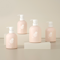 Bouteille vide de shampooing de lotion pour le corps de presse d'hôtel de luxe personnalisée 200ml emballage de cosmétiques en plastique HDPE de couleur mate