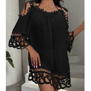 Cache-maillot de bain en mousseline respirante pour femme, taille naturelle, idéal pour la plage en automne - Product Image 5