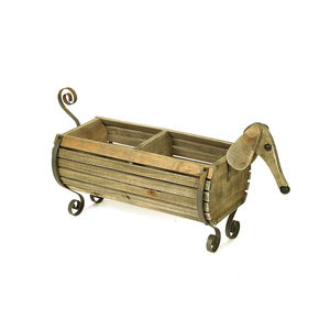 Lit de <span class=keywords><strong>jardin</strong></span> en bois pour enfants, 50 pièces, tonneau à fleurs en bois, support pour plantes, mignon, décoratif, en hauteur - Product Image 1