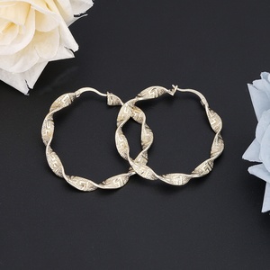 JXX Fashion, Nuevos Aretes de Aro Chapados en Oro de 14k/24k, Aretes Perforados, Accesorios para Mujer, Regalo de Joyería, Venta al Por Mayor - Product Image 4