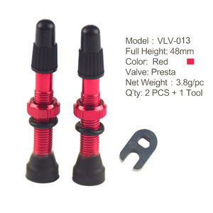 Hengtu Aluminium Alloy Fiets Tubeless Frans Ventiel Stelletje 2 Stuks 34mm Verwijdergereedschap Wiel Vervangingsaccessoire - Product Image 5