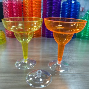 Bicchieri da Cocktail in Plastica Trasparente di Alta Qualità, Design Classico, Monouso per Vino, Vendita all'Ingrosso - Product Image 2