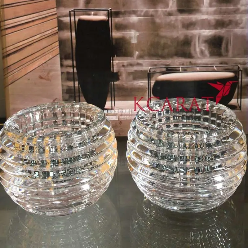 Saubere Farbe Glas Kerzenhalter Dekoratives Kristall geschenk für Freund Hotel Design Ornamente für Hochzeit Feiertags feier Geschenke