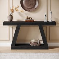 Table console noire, style moderne, tables consoles modernes, entrée de couloir, tables latérales longues