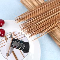 Brochettes carbonisées jetables Outils de barbecue Brochettes en bambou de haute qualité