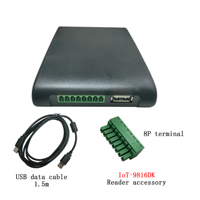 860-960 MHz UHF Pembaca Penulis RFID ABS Hitam untuk Toko Ritel Anti-pencurian Perpustakaan Toko Buku Pencegahan Kehilangan