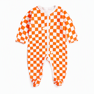 <span class=keywords><strong>Pijama</strong></span> de algodón suave para recién nacido, mameluco de manga larga con pies, unisex, para primavera y otoño, proveedor mayorista - Product Image 4