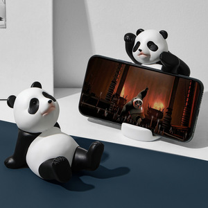 Regalos creativos decoración del hogar artesanías de resina lindo Panda soporte de teléfono móvil decoración de oficina de escritorio - Product Image 2