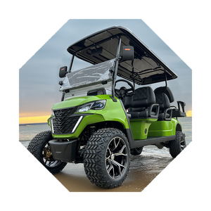 Chariot de golf tout-terrain électrique à batterie au lithium automatique 4 + 2 sièges 3500W de haute qualité - Product Image 4