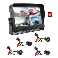 Moniteur de voiture BSD 9 pouces TFT LCD à 4 canaux avec caméra de recul Système d'aide à la marche arrière pour camions et bus
