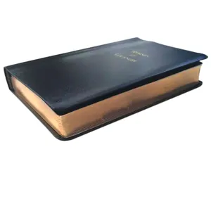 wholesale a5 leather gold foil soft cover bound flip niv kjv bible book printing