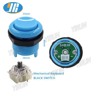 Kit DIY de jeu d'arcade YIRUN pour 2 joueurs, micro-interrupteurs, boutons encastrés, joystick 4/8 directions, carte encodeur USB - Product Image 6