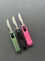 Couteau pliant personnalisable DIY, manche en aluminium CNC, outil utilitaire de poche EDC, gravure de logo OEM, cadeau pour clients d'entreprise, vente en gros