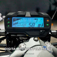 Compteur de vitesse numérique 12V pour moto, tachymètre 0-140 km/h, affichage LCD, jauge de remplacement pour Yamaha FZ-16 FZ 2.0, modification