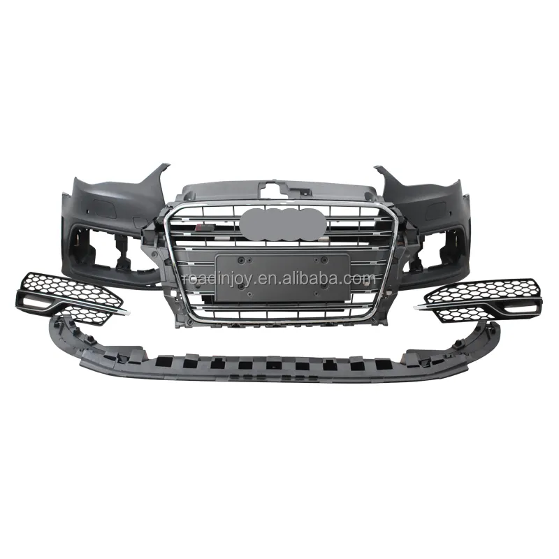 High quality front bumper with grill For Audi A3 Car accessories Auto Body kit PP Material 2014 2015 2016