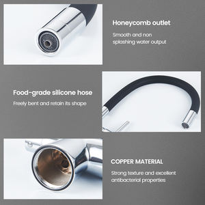 <span class=keywords><strong>Rubinetto</strong></span> da Cucina SANIVITAL Luxury Universal Tube Nero Girevole a Tre Vie con Filtro in Ottone per Hotel e Appartamenti - Product Image 3