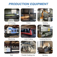 Boîtier d'instrumentation en tôle d'aluminium et d'acier OEM personnalisé, classé IP67, avec revêtement en poudre, pour les tests en laboratoire en intérieur