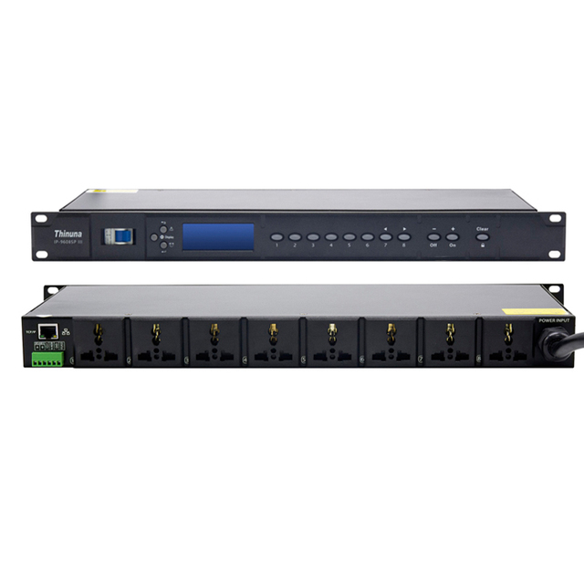 Thinuna IP-9608SP III IP PA System 8 Channel Network Controlled Power Timer IP Audio Power Sequencer for School,Hospital