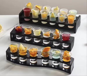 Set Gelas <span class=keywords><strong>Shot</strong></span> Kristal Grosir untuk Minuman Alkohol Kuat, Koktail, dengan Tempat Gelas <span class=keywords><strong>Shot</strong></span> Esensial untuk Bar - Product Image 1