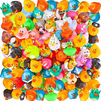 Jouets de bain en plastique personnalisables avec logo, canard en caoutchouc jaune couineur, jouet de bain en vinyle personnalisable pour bébé, jouet aquatique
