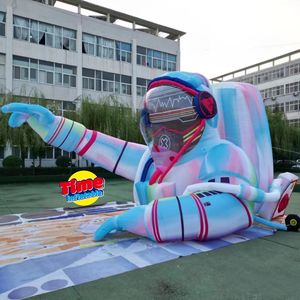 Modèle publicitaire géant gonflable pour festival de musique, Astronaute avec lumières LED, Personnage de dessin animé en PVC étanche, Personnalisable - Product Image 5