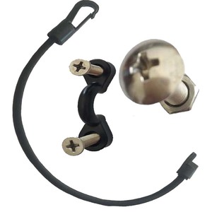 Accesorio para kayak, cuerda elástica con gancho y abrazadera, 6 mm, 44 cm, duradera, para lagos, ríos, uso recreativo - Product Image 4