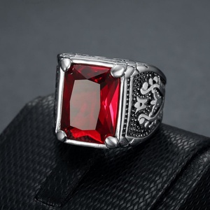 แหวนแฟชั่นสแตนเลส 316L สไตล์วินเทจ แหวนศาสนา แหวนเมสัน แหวนเรโทรพังก์ แหวนผู้ชาย - Product Image 3