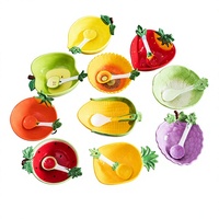 Bol en céramique créatif pour fruits et légumes, bol à dessert pour enfants et étudiants, compatible micro-ondes, design minimaliste, vaisselle de table pour la maison